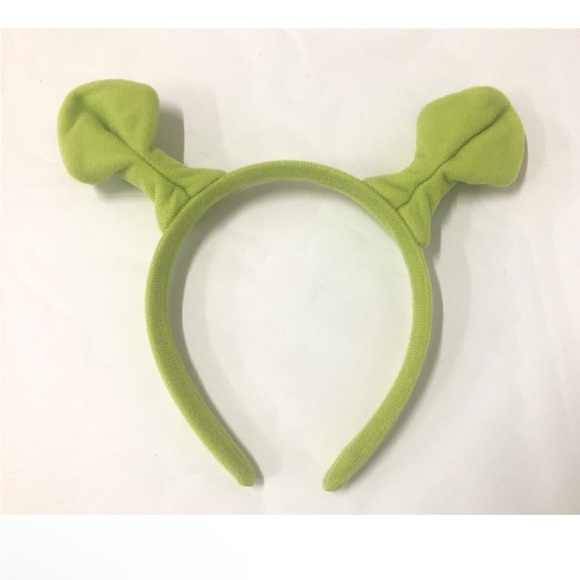 Green Shrek Ogre Ears Headband - Picture 2 of 9